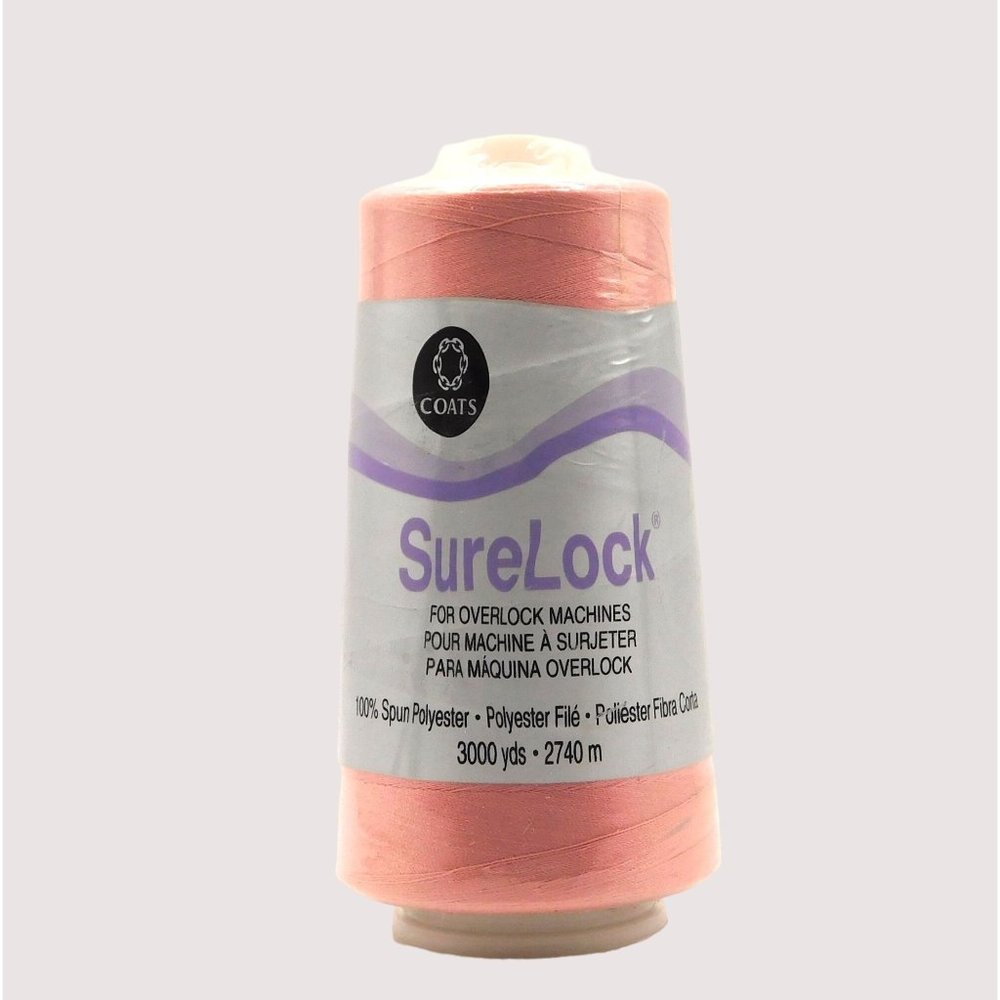 Coats Surelock Overlock Machine Polyester Thread 3000 Yards Dusty Pink